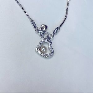 Brighton Sorority Heart Pearl Bracelet